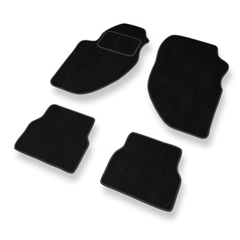 Tapis de Sol Velours adapté pour Alfa Romeo 166 I (1998-2003) - Premium tapis de voiture - noir