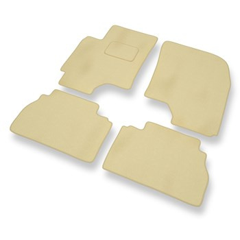 Tapis de Sol Velours adapté pour Chevrolet Epica Berline (2006-2011) - Premium tapis de voiture - beige