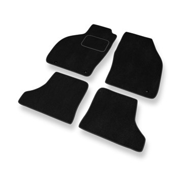 Tapis de Sol Velours adapté pour Saab 9-3 I Coupé, Hayon, Cabriolet (1998-2002) - Premium tapis de voiture - noir