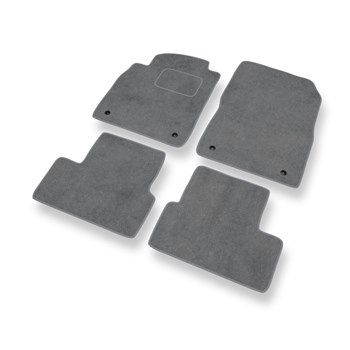 Tapis de Sol Velours adapté pour Opel Astra J Hayon, Berline, Sports Tourer (2009-2019) - Premium tapis de voiture - gris