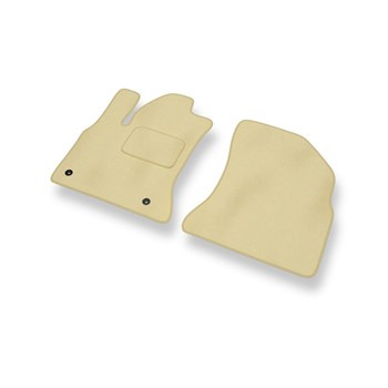 Tapis de Sol Velours adapté pour Citroen C4 Picasso I Monospace (2007-2013) - Premium tapis de voiture - beige