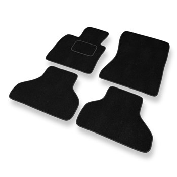 Tapis de Sol Velours adapté pour BMW X6 I E71 SAC (2008-2014) - Premium tapis de voiture - noir