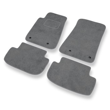 Tapis de Sol Velours adapté pour Chevrolet Camaro V Coupé, Cabriolet (2009-2015) - Premium tapis de voiture - gris