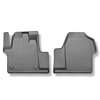 Tapis de sol en TPE adapté pour Toyota Proace Van (01.2016-....) - 2/3 sièges; version courte et longue - tapis de voiture - noir
