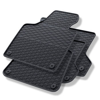 Tapis de sol en caoutchouc adapté pour Audi A3 8P Hayon, Sportback (2003-2012) - tapis de voiture - noir - 4 pcs.