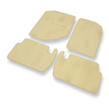 Tapis de Sol Velours adapté pour Dodge Durango II SUV (2004-2009) - Premium tapis de voiture - beige
