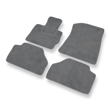 Tapis de Sol Velours adapté pour BMW X3 II F25 SAV (2010-2017) - Premium tapis de voiture - gris