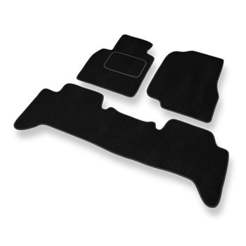Tapis de Sol Velours adapté pour Toyota Land Cruiser J100 SUV (1998-2007) - Premium tapis de voiture - noir