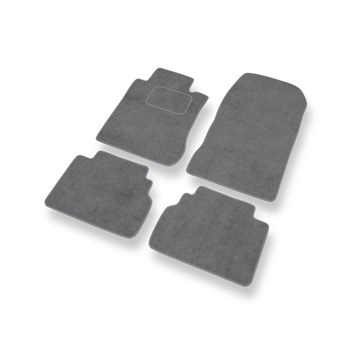 Tapis de Sol Velours adapté pour Mercedes-Benz Classe E W210 Break, Berline (1995-2003) - Premium tapis de voiture - gris