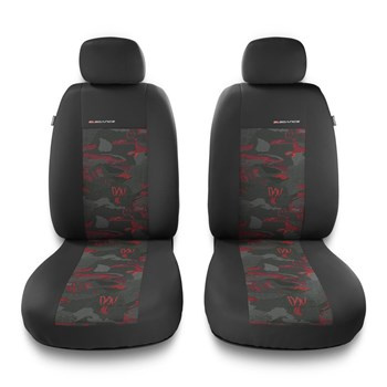 Housses de siège avant adaptées pour Renault Captur (2013-2019) - housse siege voiture universelles - couverture siege conducteur - 2UNE-RD