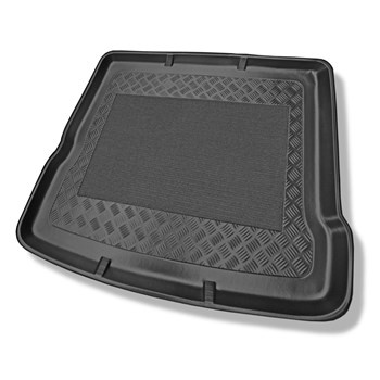 Tapis de coffre adapté pour Audi Q3 SUV (08.2011-06.2018) - bac de coffre - protection de coffre voiture - coffre supérieur ; avec roue de secours à usage temporaire; aussi pour la version Quattro