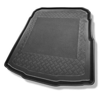 Tapis de coffre adapté pour Volkswagen Passat B8 Berline (12.2014-12.2021) - bac de coffre - protection de coffre voiture - coffre inférieur ; avec roue de secours à usage temporaire ou kit de réparation