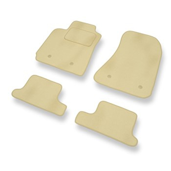 Tapis de Sol Velours adapté pour Alfa Romeo Brera Coupé (2005-2010) - Premium tapis de voiture - beige