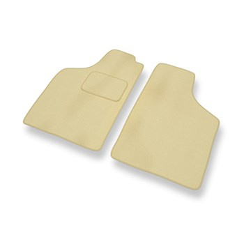 Tapis de Sol Velours adapté pour Fiat Uno II Hayon (1989-2002) - Premium tapis de voiture - beige
