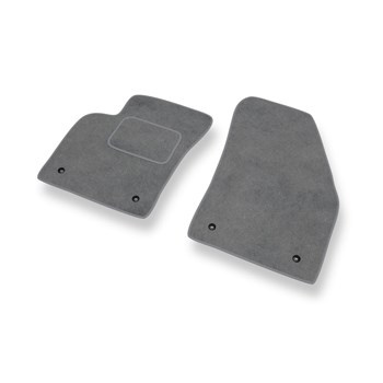 Tapis de Sol Velours adapté pour Volvo C70 II (2006-2014) - Premium tapis de voiture - gris