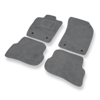 Tapis de Sol Velours adapté pour Audi A1 I 8X Hayon, Sportback (2010-2018) - Premium tapis de voiture - gris