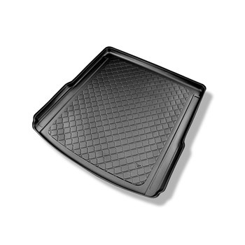 Tapis de coffre adapté pour Audi A6 C8 4H Avant (09.2018-....) - bac de coffre - protection de coffre voiture - aussi pour les modèles avec des rails de fixation; aussi pour la version Quattro; non pour version TFSI e plug-in hybrid