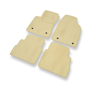 Tapis de Sol Velours adapté pour Opel Signum Hayon (2003-2008) - Premium tapis de voiture - beige