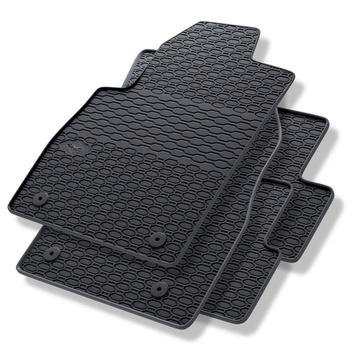 Tapis de sol en caoutchouc adapté pour Chevrolet Cruze Hayon, Break, Berline (2008-2014) - tapis de voiture - noir - 4 pcs.