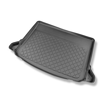 Tapis de coffre adapté pour Mercedes-Benz Classe A W177 Hayon (05.2018-....) - bac de coffre - protection de coffre voiture - cavités amovibles dans les modèles avec filets latéraux; non pour version hybride