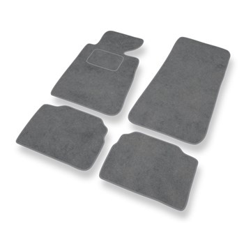Tapis de Sol Velours adapté pour BMW 5 III E34 Berline, Touring (1988-1997) - Premium tapis de voiture - gris