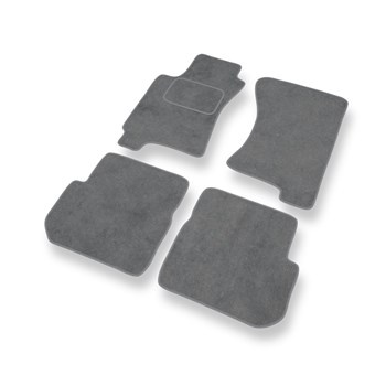 Tapis de Sol Velours adapté pour Subaru Impreza I Coupé, Break, Berline (1992-2000) - Premium tapis de voiture - gris