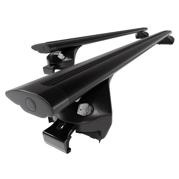 Barres de toit en aluminium adapté pour Audi A3 8P/8PA Sportback (2004-2012) - Porte-Bagages de Voiture noir - rails intégrés