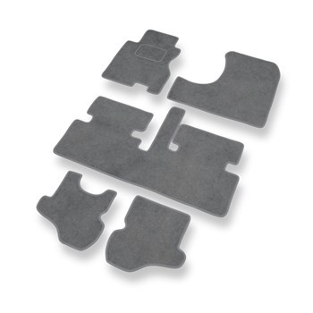 Tapis de Sol Velours adapté pour Honda Stream I (2001-2006) - Premium tapis de voiture - gris