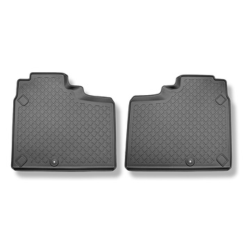 Tapis de sol en TPE adapté pour Dodge Ram V Pick-up (2019-....) - II rangée - tapis de voiture - noir