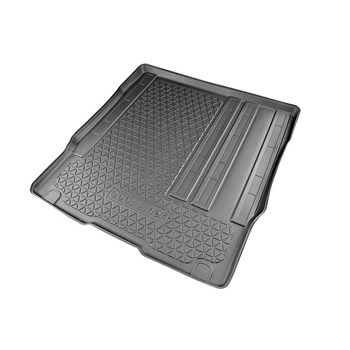 Tapis de coffre adapté pour Citroen SpaceTourer Van (01.2016-....) - bac de coffre - protection de coffre voiture - derriere 2e rangée de sieges; sièges sur rails; empattement court