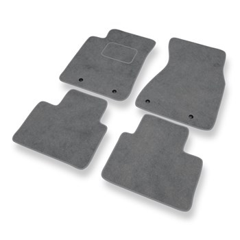 Tapis de Sol Velours adapté pour Audi A8 I D2 Berline (1994-2002) - Premium tapis de voiture - gris