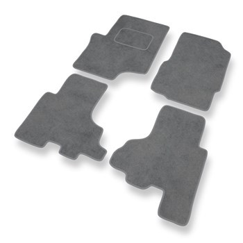 Tapis de Sol Velours adapté pour Chevrolet TrailBlazer II SUV (2002-2009) - Premium tapis de voiture - gris