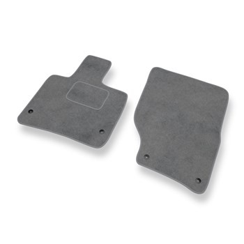 Tapis de Sol Velours adapté pour Audi Q7 I SUV (2005-2015) - Premium tapis de voiture - gris
