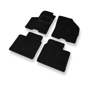 Tapis de Sol Velours adapté pour Suzuki Baleno II (2015-2019) - Premium tapis de voiture - noir