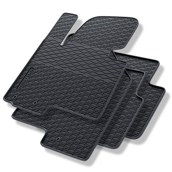 Tapis de sol en caoutchouc adapté pour Hyundai ix35 SUV (2009-2015) - tapis de voiture - noir - 4 pcs.