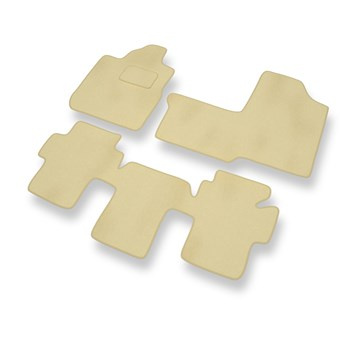 Tapis de Sol Velours adapté pour Fiat Multipla Monospace (1998-2010) - Premium tapis de voiture - beige