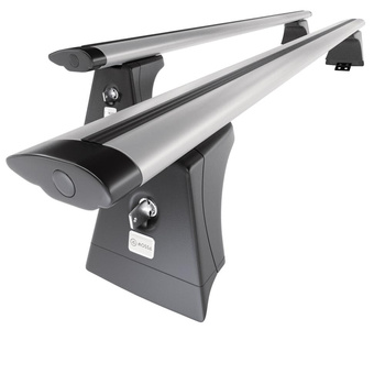 Barres de toit en aluminium adapté pour Suzuki Across SUV (2021-....) - Porte-Bagages de Voiture argent - rails intégrés