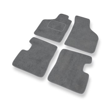 Tapis de Sol Velours adapté pour Renault Twingo I Hayon (1992-2007) - Premium tapis de voiture - gris