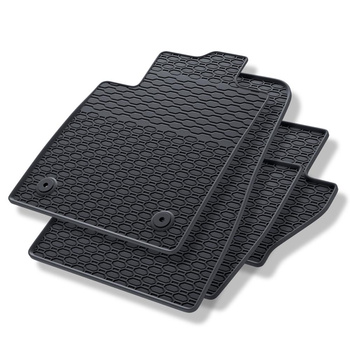 Tapis de sol en caoutchouc adapté pour Ford Fiesta VIII (2017-....) - tapis de voiture - noir