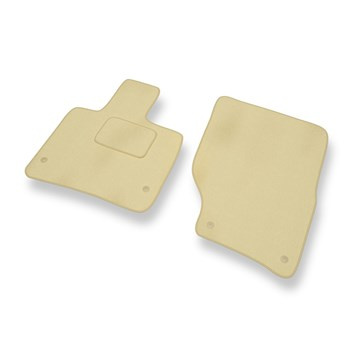 Tapis de Sol Velours adapté pour Audi Q7 I (2005-2015) - Premium tapis de voiture - beige