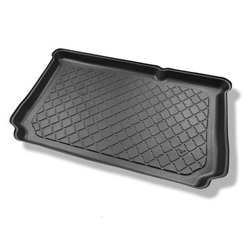 Tapis de coffre adapté pour Ford Fiesta VIII Hayon (07.2017-....) - bac de coffre - protection de coffre voiture - coffre inférieur; modèles sans plancher amovible du coffre