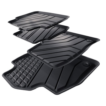 Tapis de sol en TPE adapté pour Skoda Scala Hayon (2019-....) - tapis de voiture - noir
