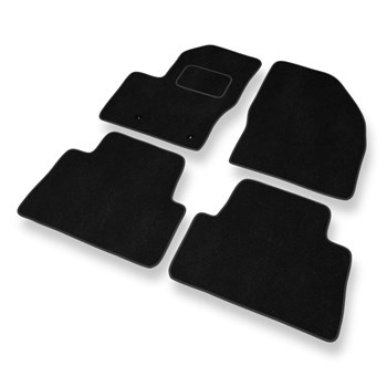Tapis de Sol Velours adapté pour Ford C-Max I Monospace (2003-2010) - Premium tapis de voiture - noir