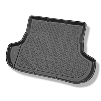 Tapis de coffre adapté pour Mitsubishi Outlander II SUV (03.2007-08.2012) - bac de coffre - protection de coffre voiture - 5/7 places; 3e rangée abaissée (avec et sans subwoofer)