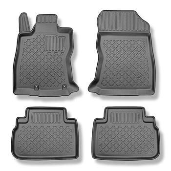 Tapis de sol en TPE adapté pour Subaru Forester V e-Boxer SUV (06.2019-10.2024) - tapis de voiture - noir