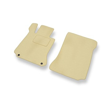 Tapis de Sol Velours adapté pour Mercedes-Benz Classe C W204 Break, Berline (2007-2014) - Premium tapis de voiture - beige