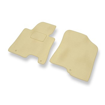 Tapis de Sol Velours adapté pour Kia Ceed II Hayon, Break (2012-2018) - Premium tapis de voiture - beige