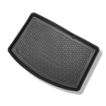 Tapis de coffre adapté pour Toyota Yaris III Hybrid Hayon (01.2015-08.2020) - bac de coffre - protection de coffre voiture - coffre inférieur