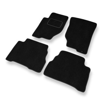 Tapis de Sol Velours adapté pour Kia Sorento I SUV (2002-2009) - Premium tapis de voiture - noir