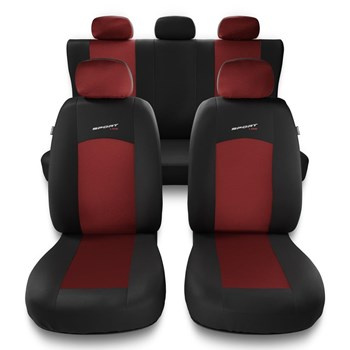 Housses de siège adaptées pour Mitsubishi Outlander I, II, III (2001-2019) - housse siege voiture universelles - couverture siege - S-RD